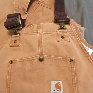 Kids Carhartt insulated overalls sz 16